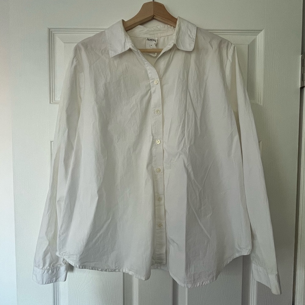 Kowtow White Button Down Shirt